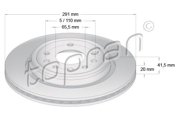 Opel INSIGNIA Brake discs 2727656 TOPRAN 206 859 online buy