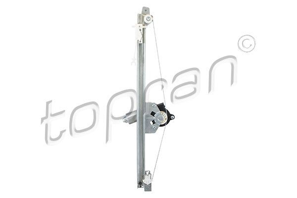 TOPRAN 207 364 Window regulator Right Front, Operating Mode: Electric, with electric motor
