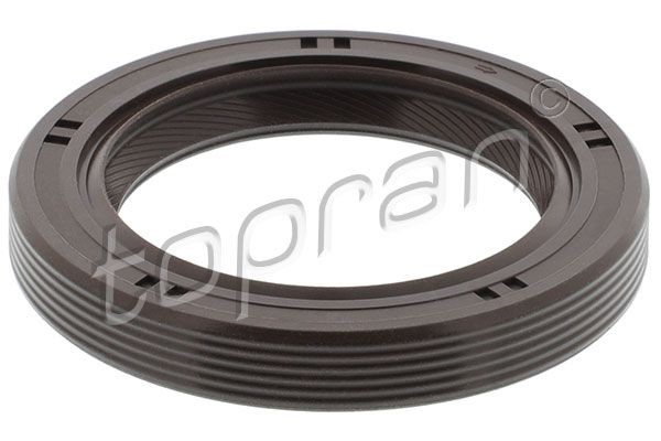 TOPRAN 300 389 Crankshaft seal frontal sided, MVQ (silicone rubber)