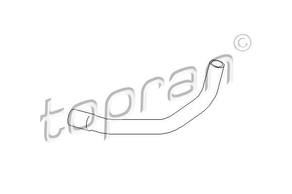 301 437 001 TOPRAN Radiator, Upper Right, Rubber with fabric lining Coolant Hose 301 437 buy
