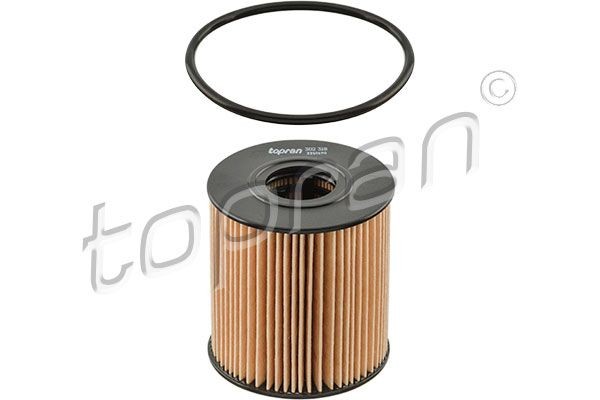 TOPRAN 302 318 Engine oil filter with seal, Filter Insert