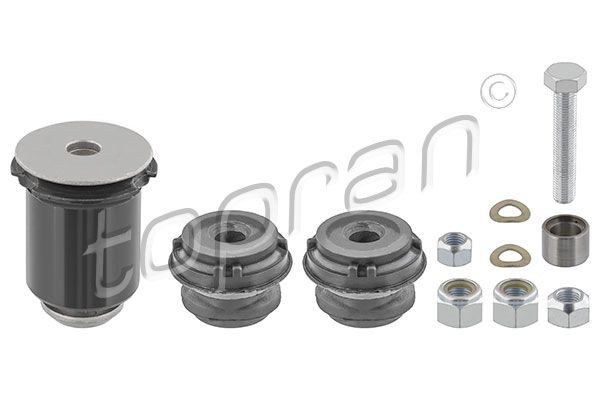 TOPRAN 400 050 Repair kit, wheel suspension Front axle both sides, Lower, with attachment material, with rubber mount