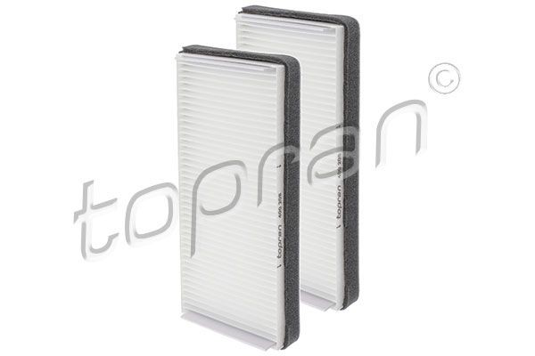 Air conditioning filter TOPRAN Pollen Filter, Filter Insert, 260 mm x 122 mm x 39 mm, rectangular - 400 208