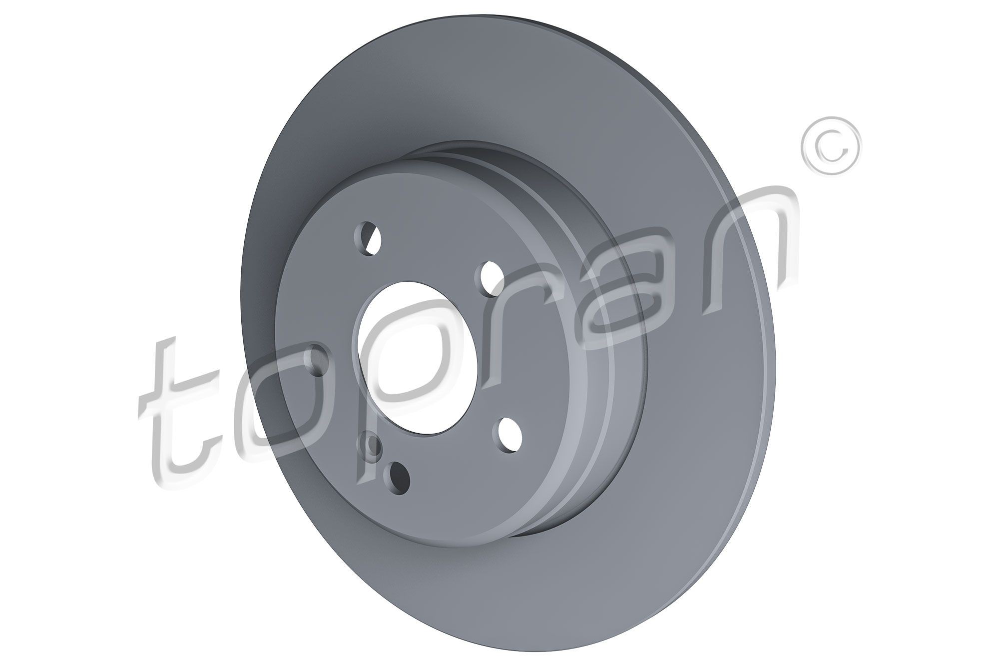 TOPRAN 400 863 Brake disc Rear Axle, 290x10mm, 5x112, solid, Coated