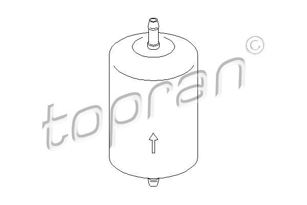 Mercedes SPRINTER Inline fuel filter 2729736 TOPRAN 401 032 online buy