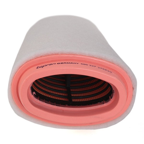500227 Air filter 500 227 001 TOPRAN 375mm, 125mm, Cylindrical, oval, Foam, Filter Insert, with pre-filter