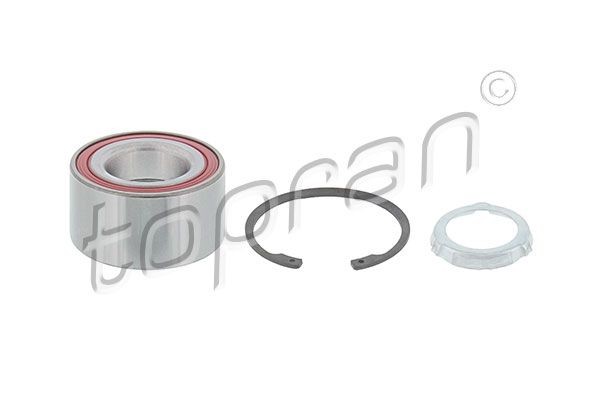 Wheel bearing TOPRAN Rear Axle Left, Rear Axle Right, with retaining ring, 80 mm - 500 639