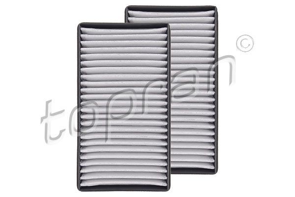 Air conditioner filter TOPRAN Activated Carbon Filter, Filter Insert, with Odour Absorbent Effect, 320 mm, rectangular - 500 670