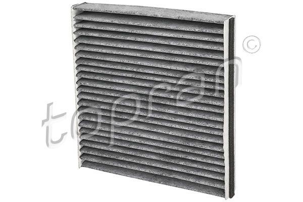 TOPRAN 700 262 Pollen filter Filter Insert, Activated Carbon Filter, with Odour Absorbent Effect, 210 mm x 208 mm x 30 mm