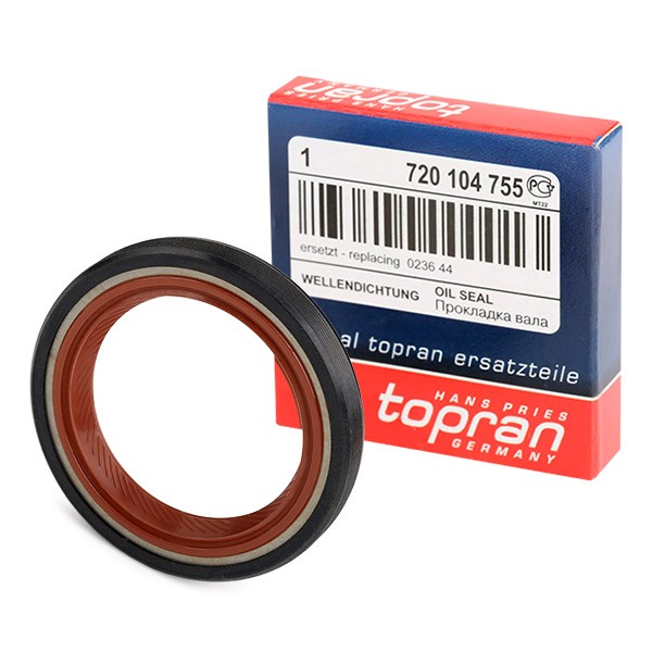 720 104 001 TOPRAN frontal sided Inner Diameter: 36mm, FPM (fluoride rubber)/ACM (polyacrylate rubber) Shaft seal, camshaft 720 104 buy