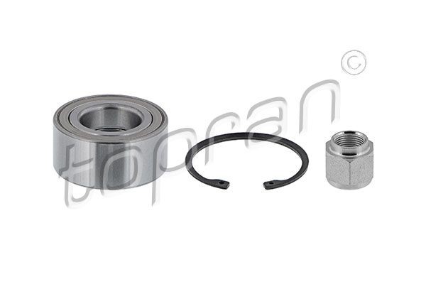 Wheel hub bearing TOPRAN Front Axle Left, Front Axle Right, with nut, with retaining ring, 72 mm - 720 388