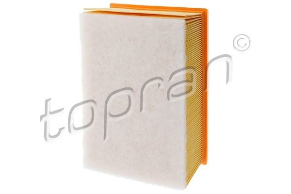 TOPRAN 720 963 Air filter 80mm, 169mm, 246mm, rectangular, Foam, Filter Insert, with pre-filter, with heat shield