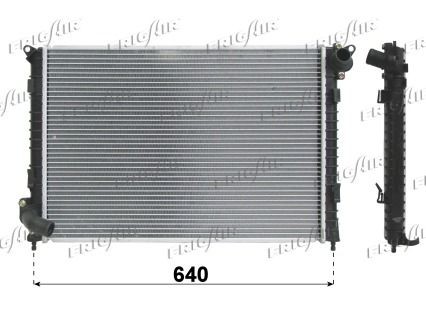 FRIGAIR 0102.3122 Engine radiator Aluminium, Plastic, 580 x 395 x 26 mm