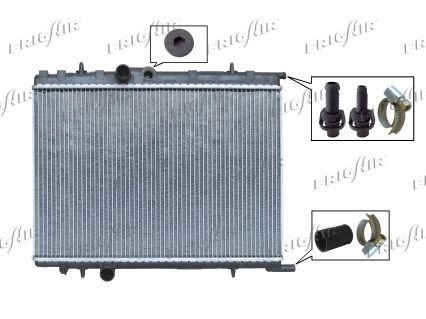 FRIGAIR 0103.3062 Engine radiator Aluminium, Plastic, 380 x 555 x 26 mm
