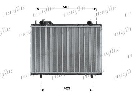 FRIGAIR 0104.3100 Engine radiator Aluminium, Plastic, 375 x 563 x 42 mm