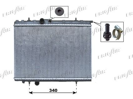 2107.0072 FRIGAIR 0108.3072 Engine radiator 1330.R9