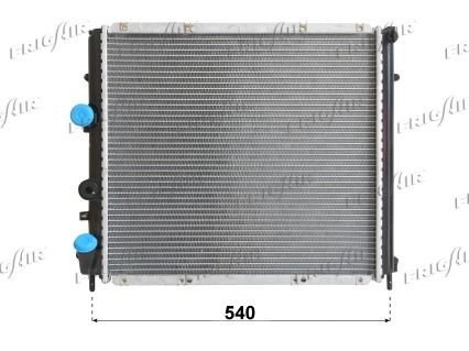 FRIGAIR 0109.3083 Engine radiator Plastic, Copper, 480 x 440 x 32 mm