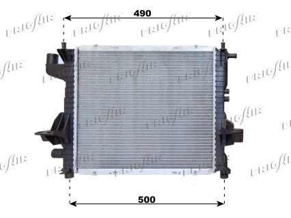 FRIGAIR 0109.3084 Engine radiator Aluminium, Plastic, 430 x 395 x 24 mm