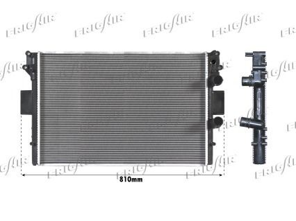 FRIGAIR 0204.2018 Engine radiator Aluminium, Plastic, 649 x 440 x 27 mm