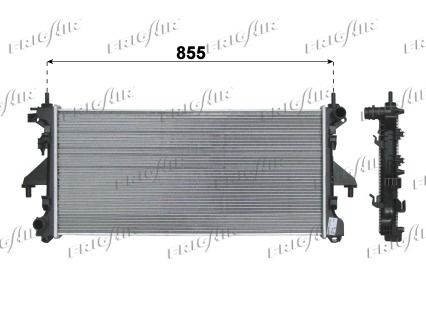 FRIGAIR 0204.2035 Engine radiator Aluminium, Plastic, 780 x 375 x 26 mm