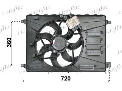 5501.2001 FRIGAIR 0501.2001 Fan, radiator 30723011