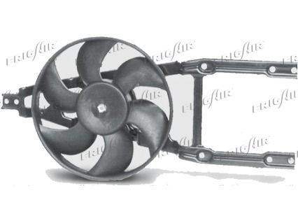FRIGAIR 0504.1191 Fan, radiator Ø: 260 mm, 12V, 100W