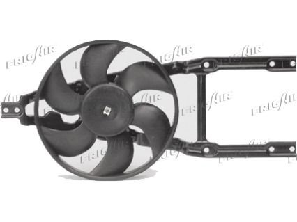 FRIGAIR 0504.1404 Fan, radiator Ø: 260 mm, 12V, 150W