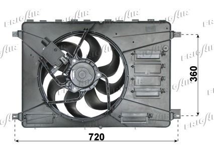 Great value for money - FRIGAIR Fan, radiator 0505.2027