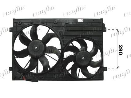 5510.2020 FRIGAIR 0510.2020 Fan, radiator 1K0 121 205 J