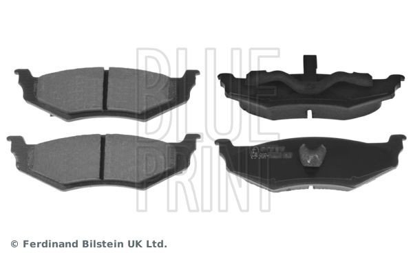 D658-7438 BLUE PRINT Rear Axle, with piston clip Width: 39mm, Thickness 1: 19mm Brake pads ADA104236 buy