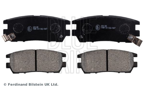 BLUE PRINT ADC44243 Brake pad set Rear Axle, with acoustic wear warning