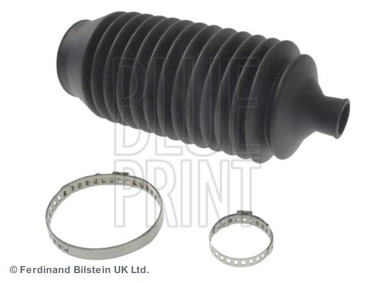BLUE PRINT ADC481507 Steering rack gaiter Rubber, Front Axle Left, with clamps Ø: 17, 50 mm, 207 mm