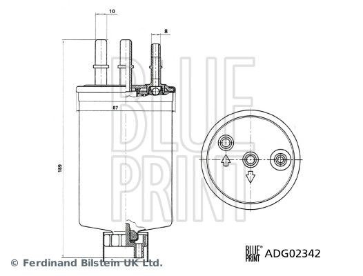 BLUE PRINT Fuel filters ADG02342 buy online