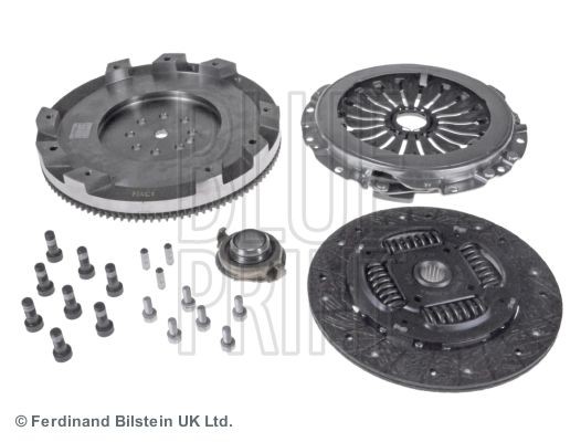 ADG03098 BLUE PRINT Clutch set HYUNDAI four-piece, with synthetic grease, with clutch release bearing, with flywheel, with bolts/screws, 225mm