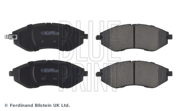 23974 BLUE PRINT Front Axle, with acoustic wear warning Width: 49mm, Thickness 1: 18mm Brake pads ADG04257 buy