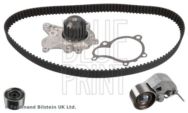 ADG073750 Timing belt and water pump kit ADG073750 BLUE PRINT with water pump, Number of Teeth: 123, Width: 28 mm, with rounded tooth profile, Metal