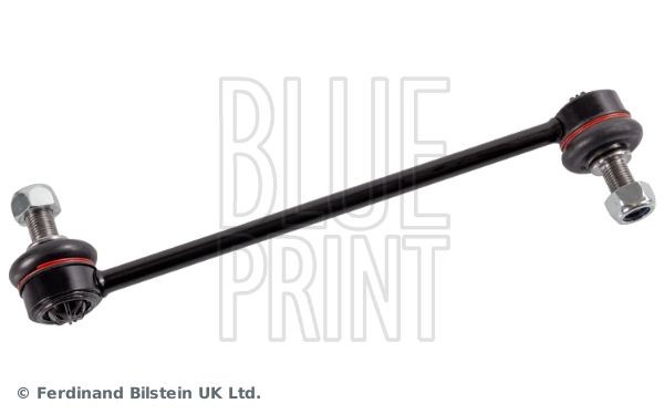 BLUE PRINT ADG085123 Anti-roll bar link Front Axle Left, Front Axle Right, 243mm, M12 x 1,25 , with self-locking nut, with nut, Steel , black