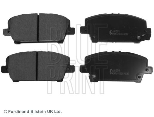 24086 BLUE PRINT Front Axle, with acoustic wear warning Width: 56mm, Thickness 1: 17mm Brake pads ADH24271 buy