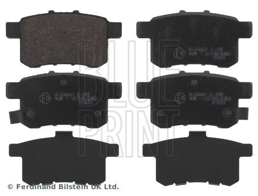 BLUE PRINT ADH24281 Brake pad set Rear Axle, with acoustic wear warning