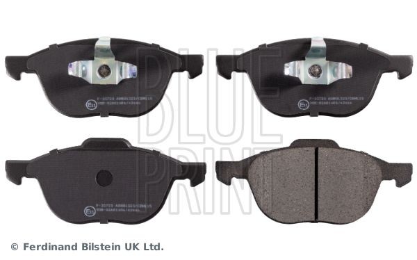 BLUE PRINT ADM54282 Brake pad set Front Axle, excl. wear warning contact, with piston clip