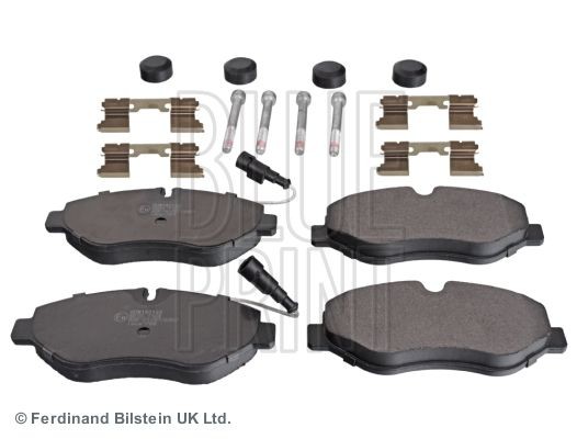 BLUE PRINT ADN142133 Brake pad set Front Axle, incl. wear warning contact, with fastening material