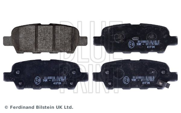 BLUE PRINT ADN142137 Brake pad set Rear Axle, with acoustic wear warning