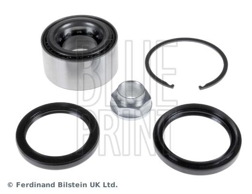 ADS78206 BLUE PRINT Wheel bearings PORSCHE Front Axle Left, Front Axle Right, with axle nut, with retaining ring, with shaft seal, 72 mm, Tapered Roller Bearing
