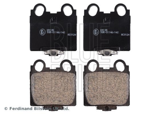 BLUE PRINT ADT342108 Brake pad set Rear Axle, with acoustic wear warning