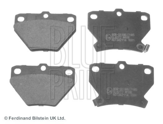 BLUE PRINT ADT342114 Brake pad set Rear Axle, with acoustic wear warning
