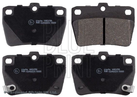 BLUE PRINT ADT342122 Brake pad set Rear Axle, with acoustic wear warning