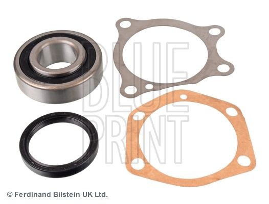 Wheel hub bearing kit BLUE PRINT Rear Axle Left, Rear Axle Right, with gaskets/seals, with shaft seal, 80 mm, Grooved Ball Bearing - ADT38310