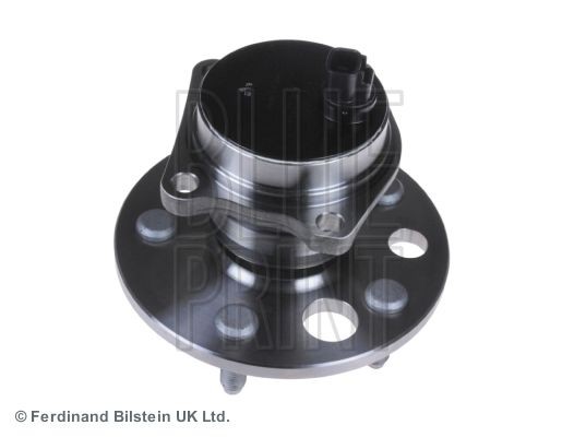 BLUE PRINT ADT38366 Wheel bearing kit Rear Axle Left, Rear Axle Right, without stop function, Wheel Bearing integrated into wheel hub, with wheel hub, 79 mm, Angular Ball Bearing