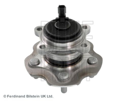 BLUE PRINT ADT38377 Wheel bearing kit Rear Axle Left, Rear Axle Right, without stop function, with ABS-sensor, Wheel Bearing integrated into wheel hub, with wheel hub, 76 mm, Angular Ball Bearing