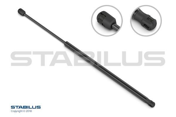 STABILUS // LIFT-O-MAT® 0009DY Tailgate strut 430N, 567 mm, Original connectors must be re-used